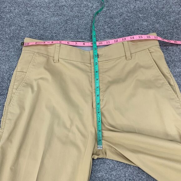 Nike Golf Pant Mens 34 Parachute Beige Flat Front Chino Stretch Standard Dri Fit - Picture 5 of 14
